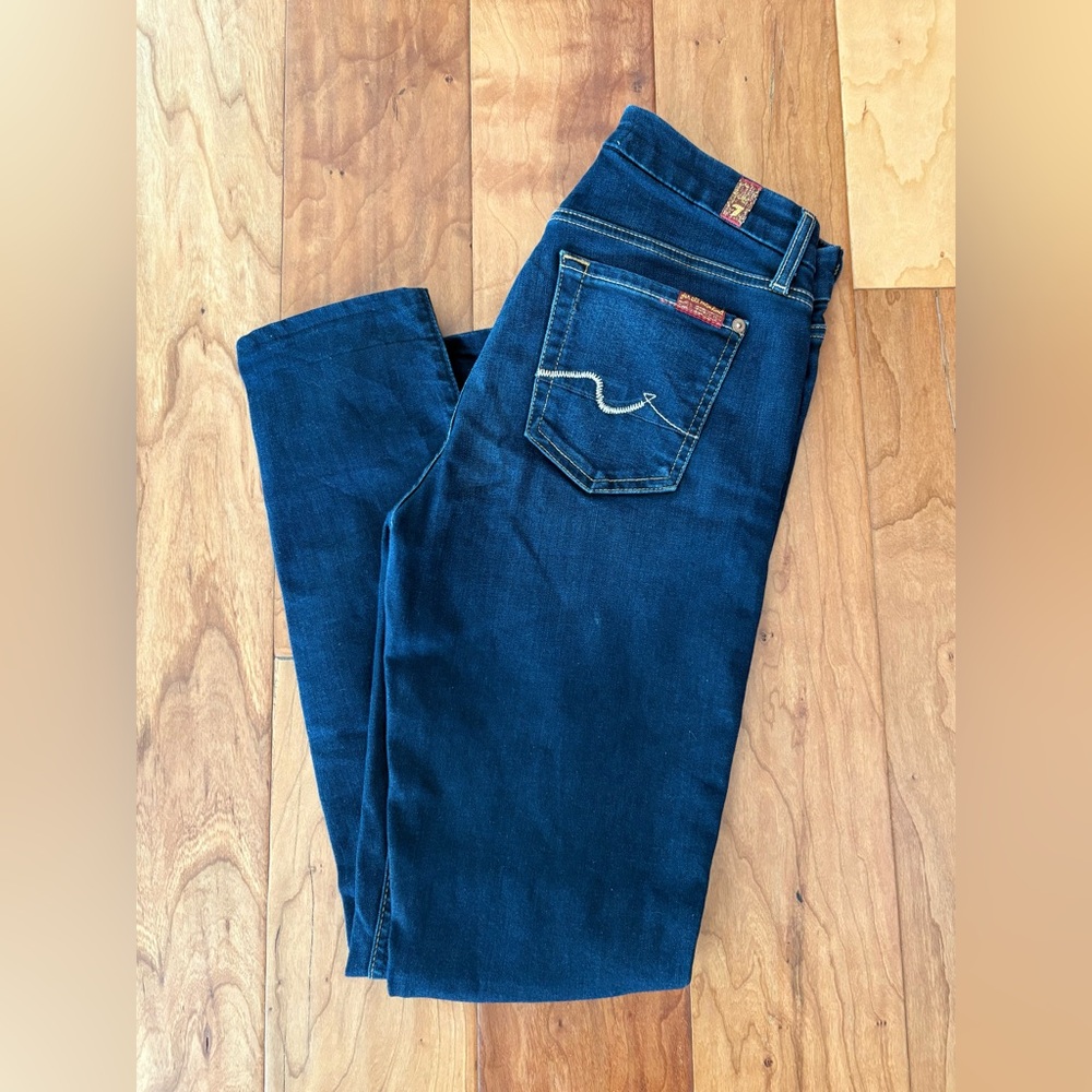Dark Wash Blair Skinny Jeans 25